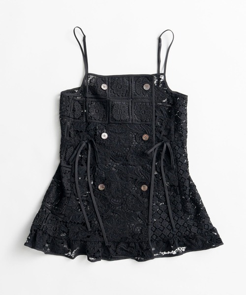 MAISON SPECIAL(メゾンスペシャル)の「Lace Apron Tunic/レースエプロンチュニック(チュニック・レディース・ブラック/ホワイト・FREE)」の17枚目の写真