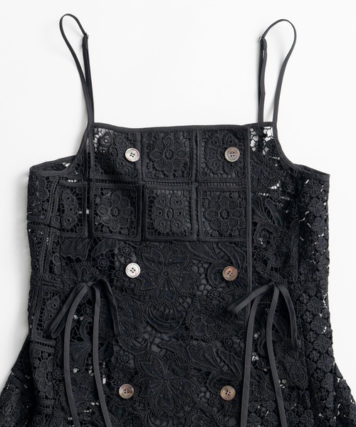 MAISON SPECIAL(メゾンスペシャル)の「Lace Apron Tunic/レースエプロンチュニック(チュニック・レディース・ブラック/ホワイト・FREE)」の18枚目の写真