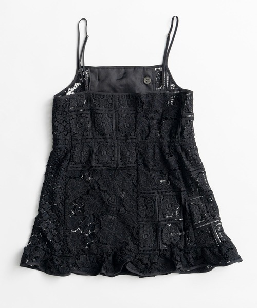 MAISON SPECIAL(メゾンスペシャル)の「Lace Apron Tunic/レースエプロンチュニック(チュニック・レディース・ブラック/ホワイト・FREE)」の22枚目の写真