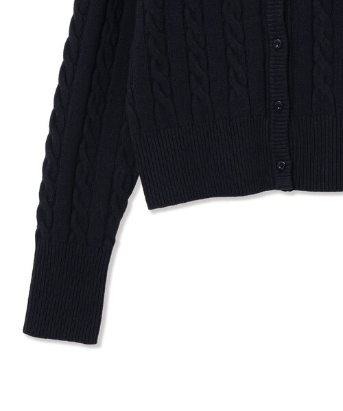 Ray BEAMS(レイビームス)の「【別注】FRED PERRY / ケーブル ニット カーディガン(カーディガン/ボレロ・レディース・ブラック/ネイビー/ホワイト系その他・10)」の18枚目の写真