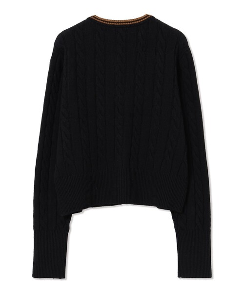 Ray BEAMS(レイビームス)の「【別注】FRED PERRY / ケーブル ニット カーディガン(カーディガン/ボレロ・レディース・ブラック/ネイビー/ホワイト系その他・10)」の14枚目の写真