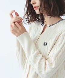 Ray BEAMS | 【別注】FRED PERRY / ケーブル ニット カーディガン 〈26AW 寒暖差対策 着回し 〉(カーディガン/ボレロ)