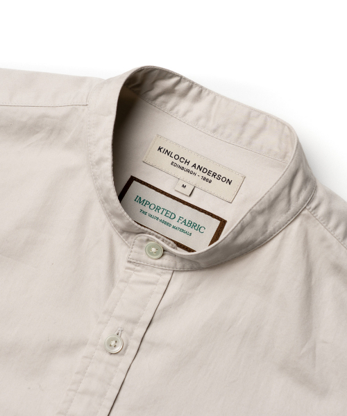 EDINBURGH CLUB（エディンバラクラブ）の「OVER FIT CHINA COLLAR COTTON TWILL SHIRT [BEIGE]（シャツ/ブラウス・メンズ・Beige・SMALL/MEDIUM/LARGE/X-LARGE）」の3枚目の写真