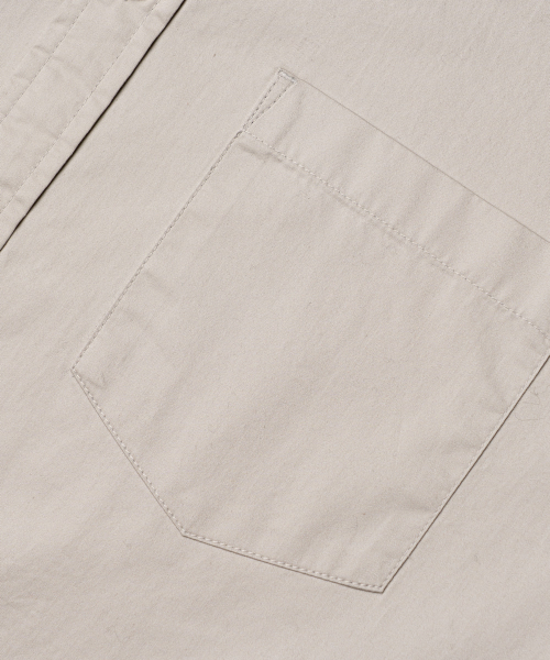EDINBURGH CLUB（エディンバラクラブ）の「OVER FIT CHINA COLLAR COTTON TWILL SHIRT [BEIGE]（シャツ/ブラウス・メンズ・Beige・SMALL/MEDIUM/LARGE/X-LARGE）」の4枚目の写真
