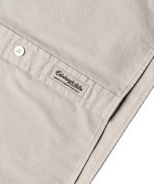 EDINBURGH CLUB（エディンバラクラブ）の「OVER FIT CHINA COLLAR COTTON TWILL SHIRT [BEIGE]（シャツ/ブラウス・メンズ・Beige・SMALL/MEDIUM/LARGE/X-LARGE）」の5枚目の写真