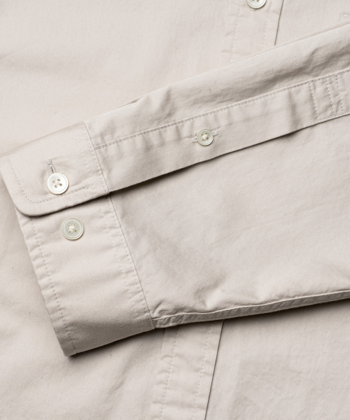 EDINBURGH CLUB（エディンバラクラブ）の「OVER FIT CHINA COLLAR COTTON TWILL SHIRT [BEIGE]（シャツ/ブラウス・メンズ・Beige・SMALL/MEDIUM/LARGE/X-LARGE）」の6枚目の写真