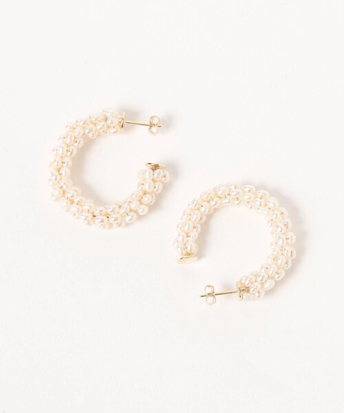 Demi-Luxe BEAMS(デミルクス ビームス)の「jour couture / fulfill.01 ピアス(ピアス(両耳用)・レディース・ホワイト・ONE SIZE)」の2枚目の写真