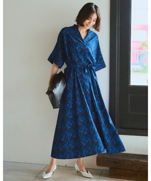 ディーゼル ワンピース カモフラージュ ドレス ブルー系 L D-ANA