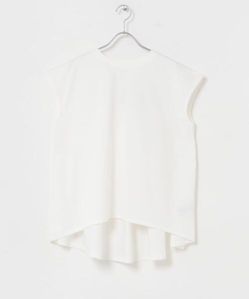 URBAN RESEARCH Sonny Label(アーバンリサーチサニーレーベル)の「接触冷感バックフレアフレンチTシャツ(Tシャツ/カットソー・レディース・オフホワイト/チャコールグレー/レッド系その他・FREE)」の6枚目の写真