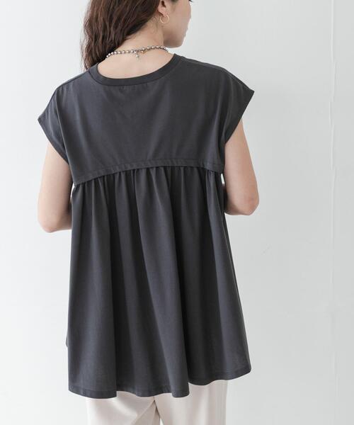 URBAN RESEARCH Sonny Label(アーバンリサーチサニーレーベル)の「接触冷感バックフレアフレンチTシャツ(Tシャツ/カットソー・レディース・オフホワイト/チャコールグレー/レッド系その他・FREE)」の11枚目の写真