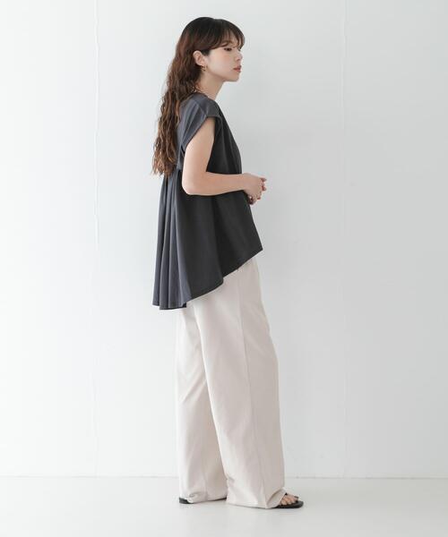 URBAN RESEARCH Sonny Label(アーバンリサーチサニーレーベル)の「接触冷感バックフレアフレンチTシャツ(Tシャツ/カットソー・レディース・オフホワイト/チャコールグレー/レッド系その他・FREE)」の13枚目の写真