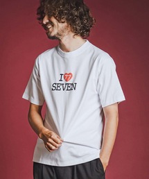 mt10611- heavy oz USA cotton S-S t-shirt (I love seven) Tシャツ(7726W080)