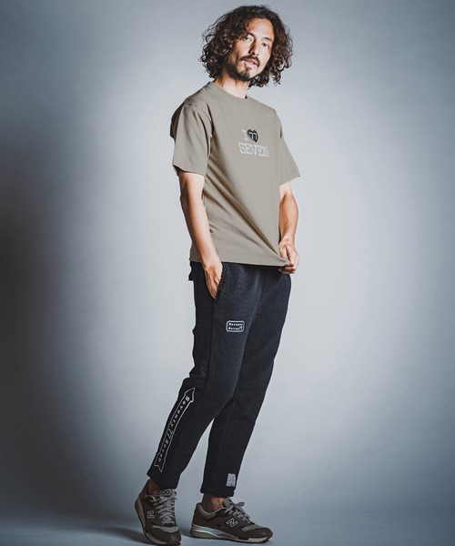 seventy seven（セブンティセブン）の「mt10611- heavy oz USA cotton S-S t-shirt (I love seven) Tシャツ(7726W080)（Tシャツ/カットソー・メンズ・ホワイト/ブラック/サンドベージュ・S/M/L/XL）」の14枚目の写真