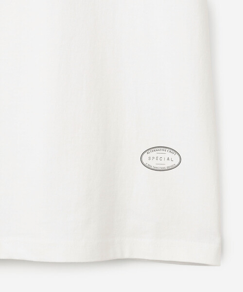 TANGTANG(タンタン)の「TANGTANG | 半袖Tシャツ GASATANG ICYWHITE/GLIDEMOMENTUM MEN(Tシャツ/カットソー・メンズ・ホワイト・XL/L/M)」の7枚目の写真