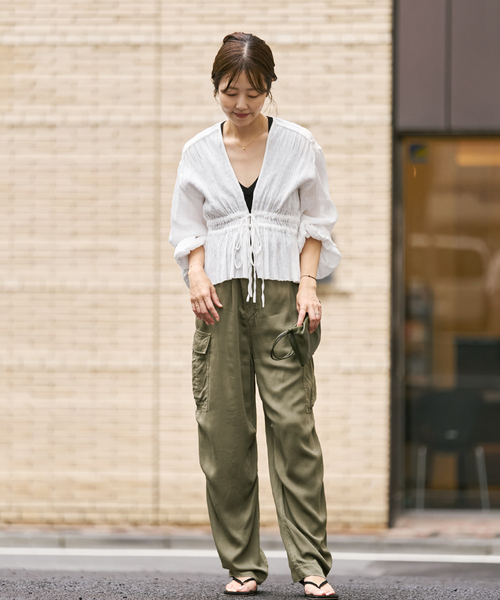 plage(プラージュ)の「Over dye カーゴパンツ(カーゴパンツ・レディース・カーキ・38/36)」の2枚目の写真