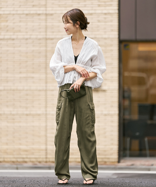plage(プラージュ)の「Over dye カーゴパンツ(カーゴパンツ・レディース・カーキ・38/36)」の3枚目の写真