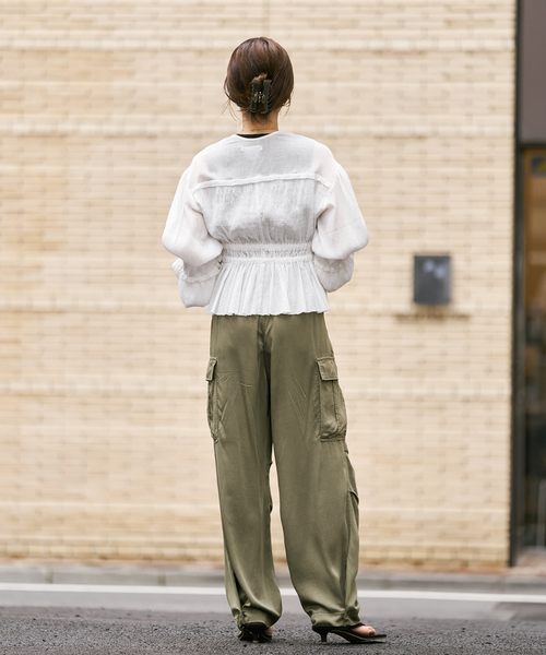 plage(プラージュ)の「Over dye カーゴパンツ(カーゴパンツ・レディース・カーキ・38/36)」の5枚目の写真