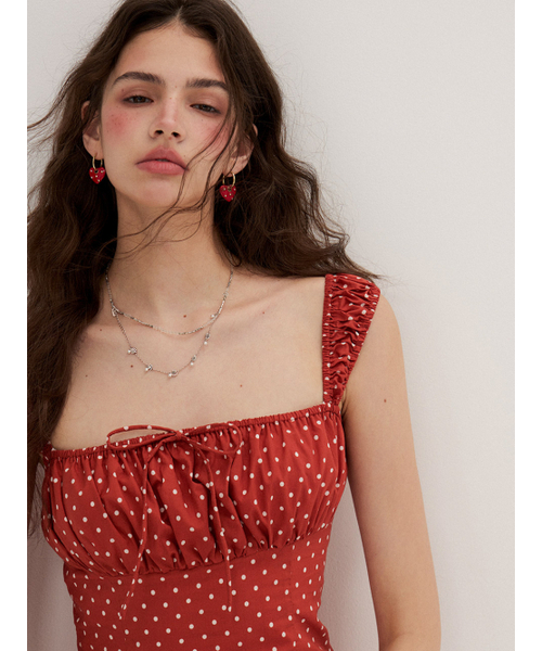 SINCETHEN(シンスゼン)の「クリムゾンドットトップス(シャツ/ブラウス・レディース・その他・SMALL/LARGE/MEDIUM)」の3枚目の写真