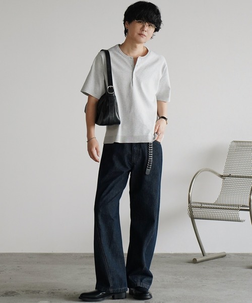 WYM LIDNM(ウィム バイ リドム)の「VINTAGE WASHED CURVED DENIM -SLIM FIT-(デニムパンツ・メンズ・ブルー系/インディゴブルー/ブラック系/グレー・XS/L/S/M)」の8枚目の写真