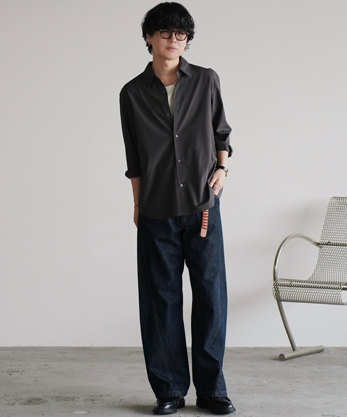 WYM LIDNM(ウィム バイ リドム)の「VINTAGE WASHED CURVED DENIM -SLIM FIT-(デニムパンツ・メンズ・ブルー系/インディゴブルー/ブラック系/グレー・XS/L/S/M)」の17枚目の写真