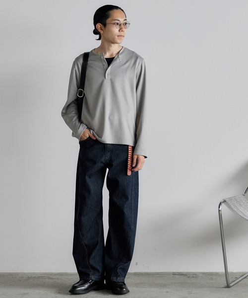 WYM LIDNM(ウィム バイ リドム)の「VINTAGE WASHED CURVED DENIM -SLIM FIT-(デニムパンツ・メンズ・ブルー系/インディゴブルー/ブラック系/グレー・XS/L/S/M)」の19枚目の写真