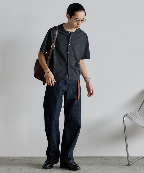 WYM LIDNM(ウィム バイ リドム)の「VINTAGE WASHED CURVED DENIM -SLIM FIT-(デニムパンツ・メンズ・ブルー系/インディゴブルー/ブラック系/グレー・XS/L/S/M)」の20枚目の写真