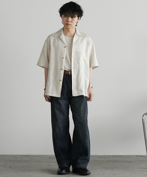 WYM LIDNM(ウィム バイ リドム)の「VINTAGE WASHED CURVED DENIM -SLIM FIT-(デニムパンツ・メンズ・ブルー系/インディゴブルー/ブラック系/グレー・XS/L/S/M)」の5枚目の写真