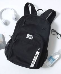 Lee | Lee/リー 撥水 ロゴ ワンポイント刺繍 フロントメッシュ テープチャーム付き バックパック/リュックサック/大容量 約23L/レディース メンズ(バックパック/リュック)