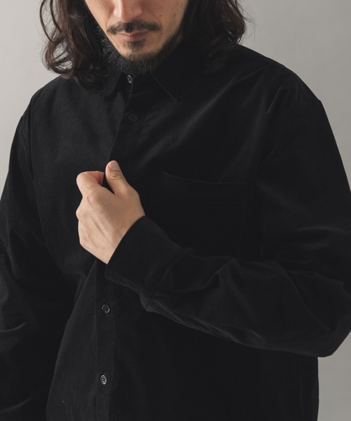 ITEMS URBANRESEARCH(アイテムズ アーバンリサーチ)の「ストレッチコーデュロイ レギュラーカラーシャツ(シャツ/ブラウス・メンズ・オリーブ/チャコールグレー/ダークブラウン/ブラック・MEDIUM/LARGE)」の17枚目の写真