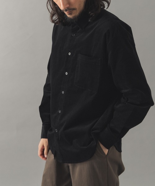ITEMS URBANRESEARCH(アイテムズ アーバンリサーチ)の「ストレッチコーデュロイ レギュラーカラーシャツ(シャツ/ブラウス・メンズ・オリーブ/チャコールグレー/ダークブラウン/ブラック・MEDIUM/LARGE)」の19枚目の写真