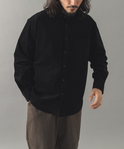 ITEMS URBANRESEARCH(アイテムズ アーバンリサーチ)の「ストレッチコーデュロイ レギュラーカラーシャツ(シャツ/ブラウス・メンズ・オリーブ/チャコールグレー/ダークブラウン/ブラック・MEDIUM/LARGE)」の21枚目の写真