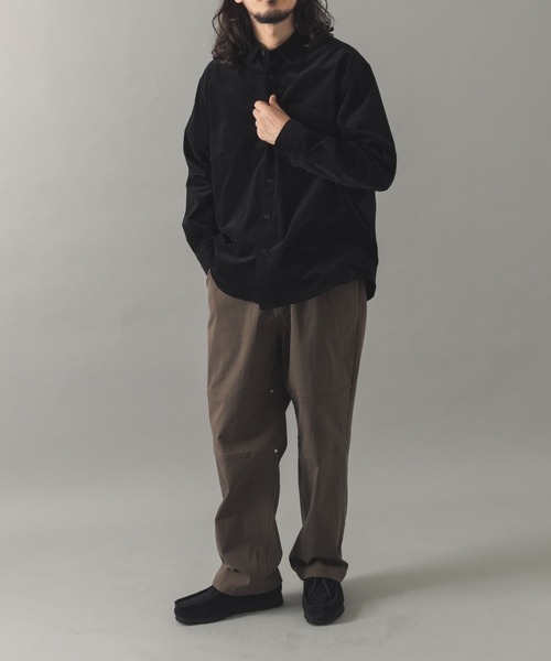ITEMS URBANRESEARCH(アイテムズ アーバンリサーチ)の「ストレッチコーデュロイ レギュラーカラーシャツ(シャツ/ブラウス・メンズ・オリーブ/チャコールグレー/ダークブラウン/ブラック・MEDIUM/LARGE)」の22枚目の写真