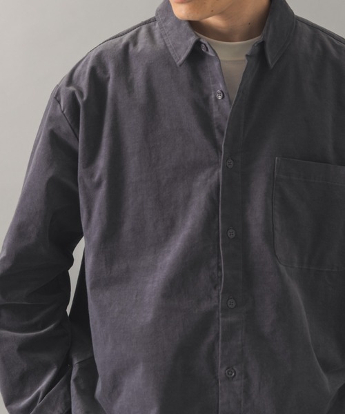 ITEMS URBANRESEARCH(アイテムズ アーバンリサーチ)の「ストレッチコーデュロイ レギュラーカラーシャツ(シャツ/ブラウス・メンズ・オリーブ/チャコールグレー/ダークブラウン/ブラック・MEDIUM/LARGE)」の10枚目の写真