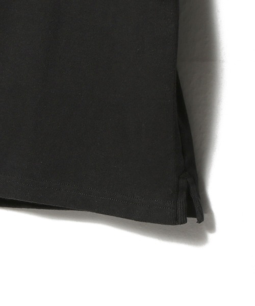 ESTNATION(エストネーション)の「ESTNATION / コットンフライス モックネックプルオーバー(Tシャツ/カットソー・メンズ・ブラック/ホワイト・MEDIUM/X-LARGE/LARGE)」の6枚目の写真
