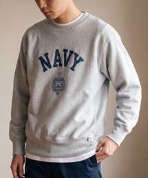 【UT212】【HOUSTON/ヒューストン】PRINT U.S.NAVY COTTON R/V SWEAT 22311