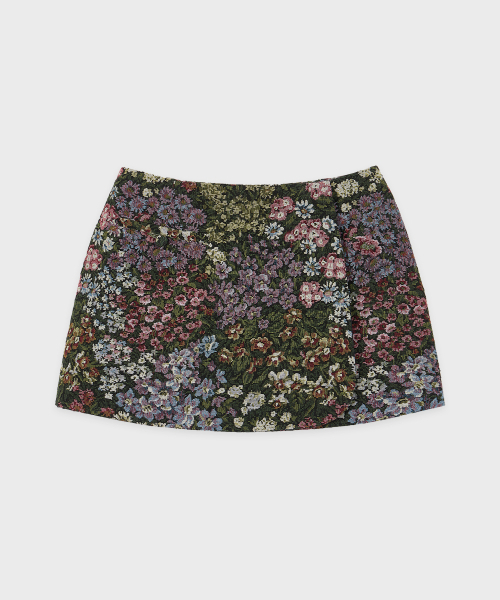 SINOON（シヌーン）の「Jacquard Wrap Skirt (Black)（スカート・レディース・ブラック・SMALL/MEDIUM）」の4枚目の写真