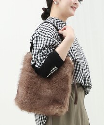 フェイクファーワンショルダーバッグ