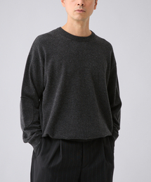 《EDIFICE by PIPPIOLINO》エルボー パッチ クルーネック ニット