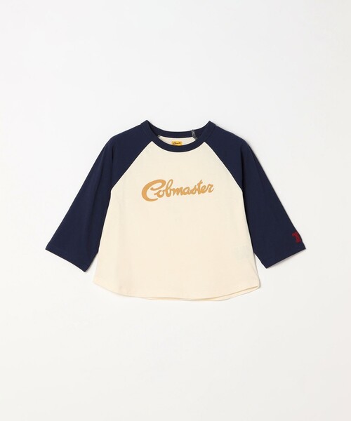 SHIPS any（シップス エニィ）の「COBMASTER:〈洗濯機可能〉ロゴ プリント ロングスリーブTシャツ<KIDS>（Tシャツ/カットソー・キッズ・ネイビー/ワインレッド・140/130/150）」の2枚目の写真