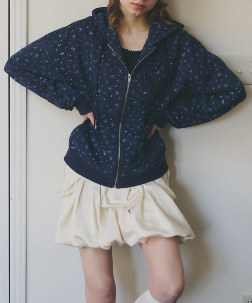 idem(イデム)の「heart frill hoodie / フリルデザインパーカー(パーカー・レディース・その他2/ダークグレー/その他1・FREE)」の12枚目の写真