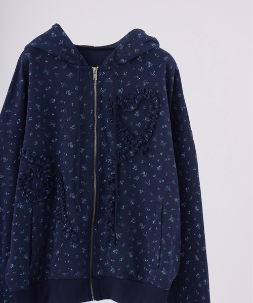 idem(イデム)の「heart frill hoodie / フリルデザインパーカー(パーカー・レディース・その他2/ダークグレー/その他1・FREE)」の15枚目の写真