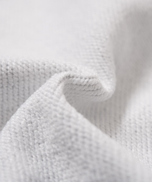 1111clothing(ワンフォークロージング)の「【セットアップ対応】捲縮裏毛 レタリング ZIPパーカー / Crimp French Terry Lettering Zip-Up Hoodie(パーカー・メンズ・ブラック/アッシュ・M/L)」の6枚目の写真