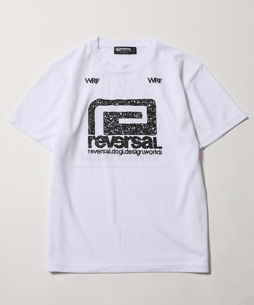 reversal.dogi.design.works(リバーサル・ドーギ・デザイン・ワークス)の「<reversal/リバーサル>BIGMARK WARFIELD EDITION PEACE DRY MESH TEE(Tシャツ/カットソー・メンズ・ブラック/ホワイト/ピンク・M/L/2XL/XL/S)」の2枚目の写真