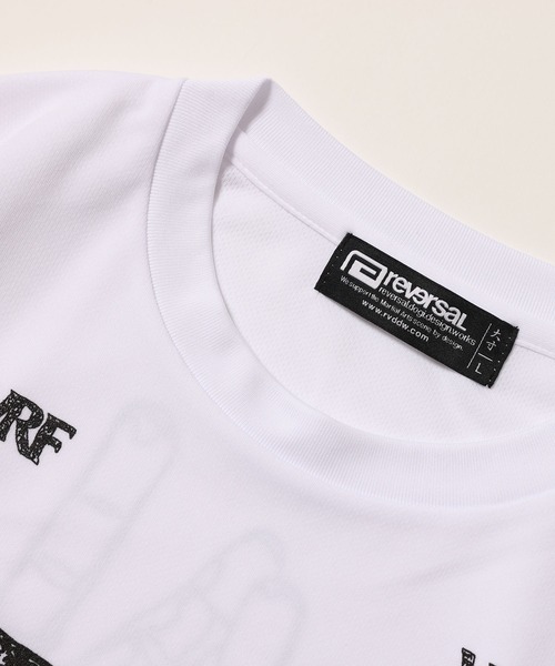 reversal.dogi.design.works(リバーサル・ドーギ・デザイン・ワークス)の「<reversal/リバーサル>BIGMARK WARFIELD EDITION PEACE DRY MESH TEE(Tシャツ/カットソー・メンズ・ブラック/ホワイト/ピンク・M/L/2XL/XL/S)」の5枚目の写真