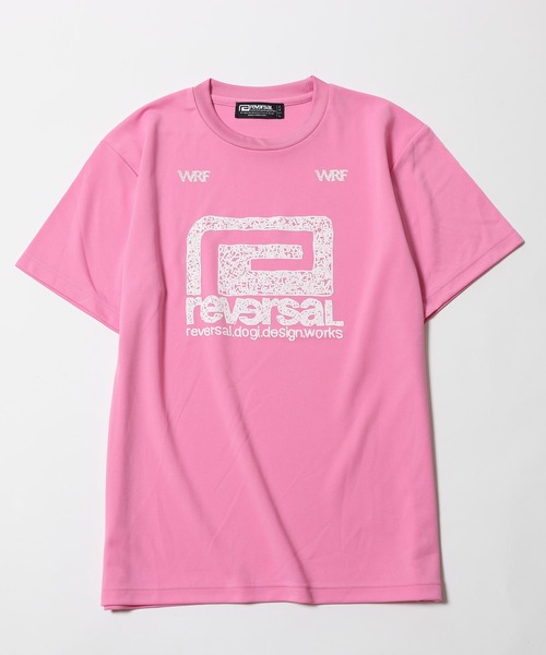 reversal.dogi.design.works(リバーサル・ドーギ・デザイン・ワークス)の「<reversal/リバーサル>BIGMARK WARFIELD EDITION PEACE DRY MESH TEE(Tシャツ/カットソー・メンズ・ブラック/ホワイト/ピンク・M/L/2XL/XL/S)」の14枚目の写真