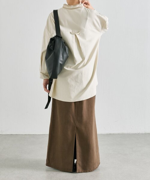 ear PAPILLONNER(イアパピヨネ)の「エンブロイダリートップス【SUM1 STYLE】(シャツ/ブラウス・レディース・ブラウン/ホワイト系その他/ブラック・FREE)」の7枚目の写真
