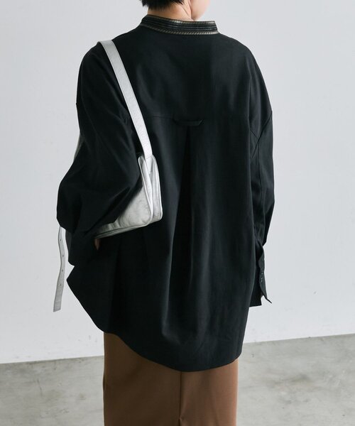 ear PAPILLONNER(イアパピヨネ)の「エンブロイダリートップス【SUM1 STYLE】(シャツ/ブラウス・レディース・ブラウン/ホワイト系その他/ブラック・FREE)」の12枚目の写真