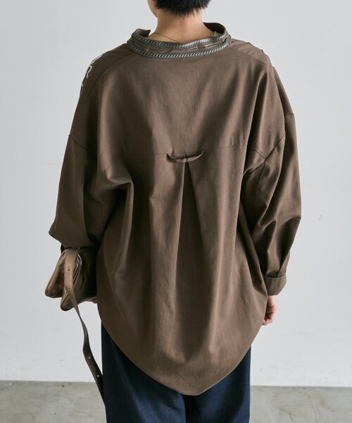 ear PAPILLONNER(イアパピヨネ)の「エンブロイダリートップス【SUM1 STYLE】(シャツ/ブラウス・レディース・ブラウン/ホワイト系その他/ブラック・FREE)」の21枚目の写真