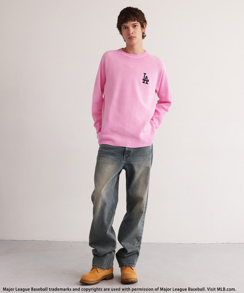 BACK TO THE FIELD(バック トゥー ザ フィールド)の「【MLB】Thermal Raglan Tee(Tシャツ/カットソー・メンズ・ピンク・MEDIUM)」の2枚目の写真