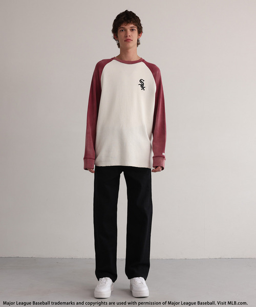 BACK TO THE FIELD(バック トゥー ザ フィールド)の「【MLB】Thermal Raglan Tee(Tシャツ/カットソー・メンズ・ピンク・MEDIUM)」の7枚目の写真